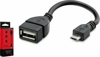 Hadron HN4590K 10 cm siyah Micro USB — USB OTG Kablo