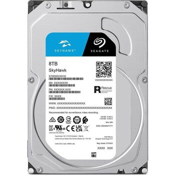 Seagate Skyhawk 8tb 5400RPM 256MB Sata3 ST8000VX010 7/24 Guvenlık (Resmi Disti Garantili)