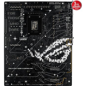 Asus Rog Strıx Z890-h Gamıng Wıfı, 9066mhz, 4xddr5, 4x M.2, Hdmı, Dp, Type-c, Wi-fi 7, Bluetooth 5.4, Intel Core Ultra Cpu Seri 2 , Lga1851 Soket, Gaming Anakart
