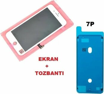 Tkgz İphone 7 Plus Lcd Ekran Dokunmatik (+Tozbantı Lw Marka) Beyaz