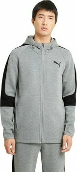Puma EVOSTRIPE Core FZ Erkek Gri Sweatshirt 58581203 - 2XL