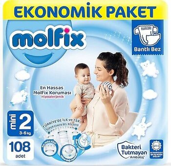 Molfix Mini No:2 108'li Bebek Bezi