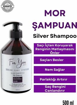 For You Gold Silver Mor Şampuan (turunculaşma Karşıtı Mor Silver Şampuan)