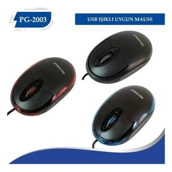 Polygold PG-2003 Kablolu Mouse - Çok Renkli