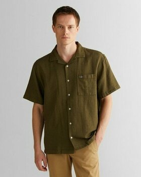 Gant Erkek Yeşil Regular Fit Gömlek Yaka Gömlek 3825119T.301 - 301-Yeşil - XL