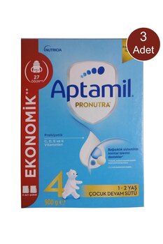 Aptamil 4 Bebek Maması 1 Yaş 900 Gram 3 Adet
