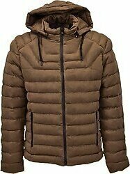 Erkek Süet Kapüşonlu Spor Şişme Mont 3111 Bgl-st03999 Taba