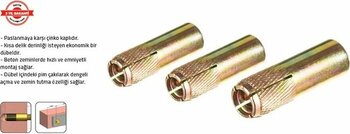 Tomax Çakmalı Çelik Dübel M10 50 Adet