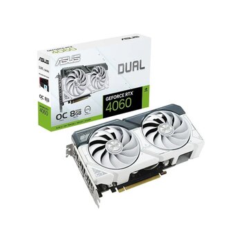 Asus Nvidia Geforce Rtx 4060 Dual Oc White Dual-rtx4060-o8g-white 8 Gb Gddr6 128 Bit Ekran Kartı