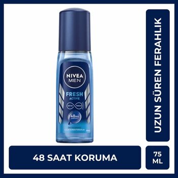 Nivea Men Fresh Active 75 ml Erkek Pump Sprey Deodorant