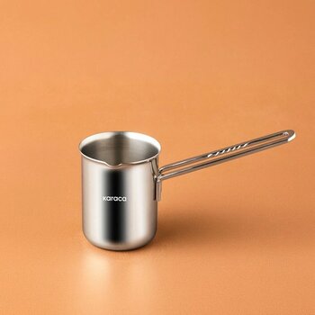 Karaca Sürmene Çelik Cezve 300 ml - Gümüş