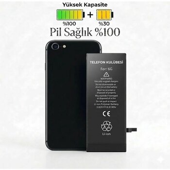 Telefon Kulübesi iphone 6 Uyumlu Batarya Pil Güçlendirilmiş + Tamir Seti