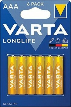 3 Adet  Varta Longlife Extra 6'lı Ince Pil