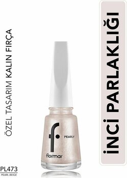 Flormar Pearly Yoğun Pigmentli ve Sedef Yansımalı Oje PL473 Pearly Beige
