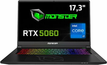Monster Tulpar T7 V26.2.3 Intel Core i7 13620H 16 GB RAM 500 GB SSD 8 GB RTX 5060 Windows 11 Home 17,3" FHD 144 Hz Oyun Bilgisayarı