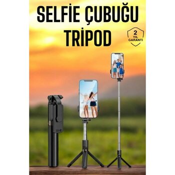 İlk El Grup Selfie Çubuğu Tripod Kumandalı Telefon Tutucu Siyah Ieg - Altın