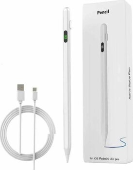 Uk Apple Pencil Pro 12.9 İnç 3.Nesil A1876 A2014 A1895 Uyumlu Dokunmatik Tablet Çizim Kalemi