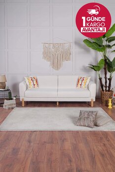 Kilim Mobilya Bohera Bohem Koltuk Üç Kişilik Koltuk Krem