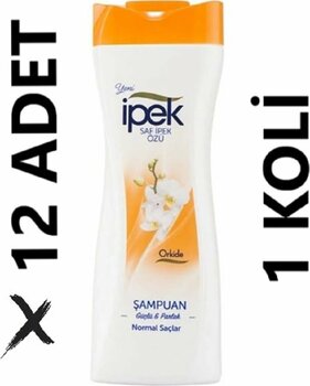 İpek Şampuan Normal Saçlar Için Güç&parlak Orkide-600mlx12 Avantaj Paketi