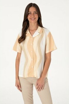 U.s. Polo Assn. Kadın Camel Gömlek Kısa Kollu 50305878-VR015 - Camel - Altın - 36