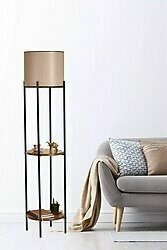 Lumexx VEGA Siyah Koyu Hasır Başlıklı Lambader