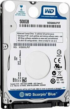 Western Digital Blue WD5000LPVX 500 GB 5400 RPM 147 MB/s 5.5 ms Harddisk