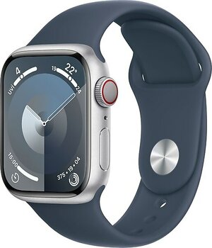 Apple Watch Series 9 GPS + Cellular 41 mm Spor Kordon Gümüş Akıllı Saat