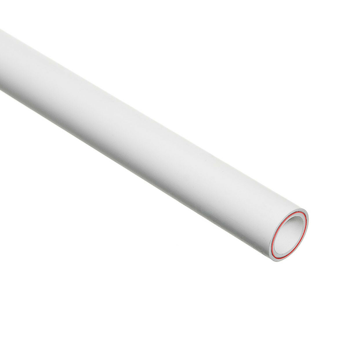 Труба PN20*20(армир.) Fiber ППKalde белый