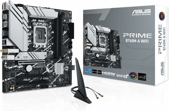 Asus Prime B760M-A WIFI D5 Intel B760 Soket 1700 DDR5 7200(OC) MHz mATX Gaming (Oyuncu) Anakart