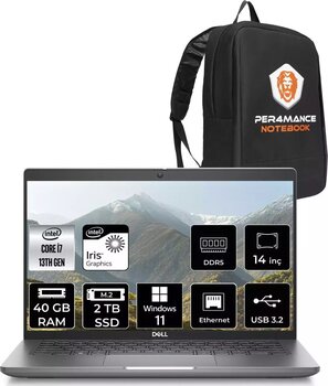 Dell Latitude 5440 İ7 1370P 40Gb Ddr5 2Tb Ssd 14'' Fhd W11P Dizüstü Bilgisayar & Per4 Çanta