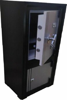 Izmir ÇELİK85 cm 120 kg Yangına Dayanıklı Çelik Para Kasası - Siyah