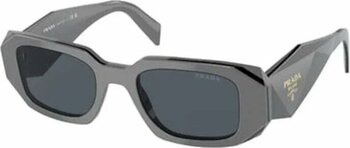 Prada 17ws 11n09t Çok Renkli Dikdörtgen 49 mm Füme Güneş Gözlüğü