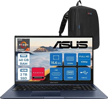 Asus Vivobook 15 Amd Ryzen 7 5825u 40 GB RAM 2 TB SSD Amd Radeon Graphics 15.6" LED FreeDOS M1502yatf15 - Zetta Çanta