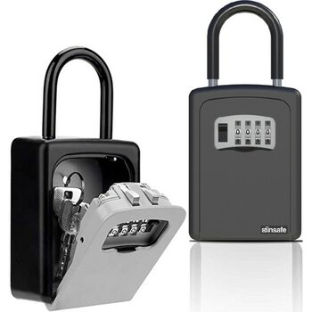 Insafe ISC802KEY Şifreli Anahtar Kutusu - Anahtar Dolabı - Siyah - Gri - Siyah