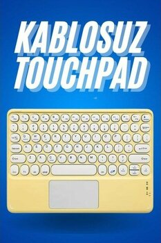 Zeroshop Bluetooth Touchpad Klavye Ultra Ince Taşınabilir Q Klavye - Renkli