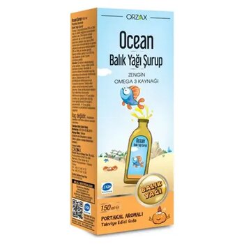 Ocean Omega-3 Portakal Aromalı 150 ml Şurup Balık Yağı