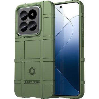 Xiaomi 14 Pro Slim-fit Kare Izgara Dokulu Tpu Telefon Kılıfı Uyumlu Telefon Kılıfı Yeşil