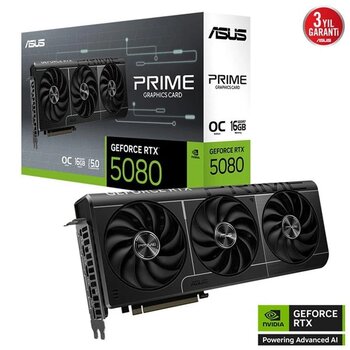 Asus Rtx5080 16Gb Prıme Rtx5080-O16g Gddr7 256Bit Hdmı Dp Pcıe 5.0