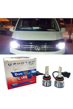 Photon Vw Transporter T7 Uyumlu Led Xenon Uzun + Kısa Far Ampulü H4 Duo Yeni Seri Beyaz