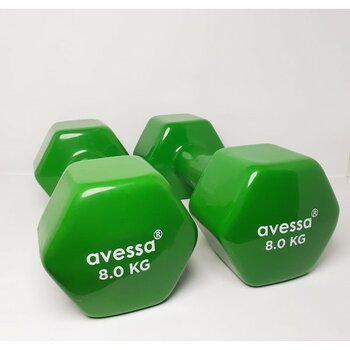 Avessa 8 kg Vinil Dambıl Pvc 2 Adet - 2 x 8 kg