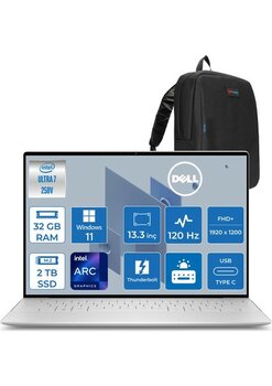 DellXps 13 9350 Intel Core Ultra 7 258V 32GB 2tb SSD Windows 11 Pro 13.4" Fhd+ (1920 x 1200) 120HZ Taşınabilir Bilgisayar XPS935025011200WP04 + Zetta Çanta
