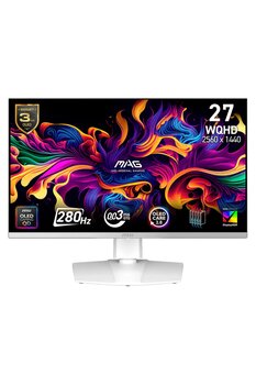 MSI MAG 272QPW QD-OLED X28 26.5″ 280Hz 0.03ms 2K WQHD Adaptive Sync Beyaz Pivot Gaming Monitör