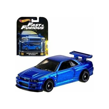 Hot Wheels Retro Entertainment Fast & Furious Nissan Skyline Gt-r R34 Mavi