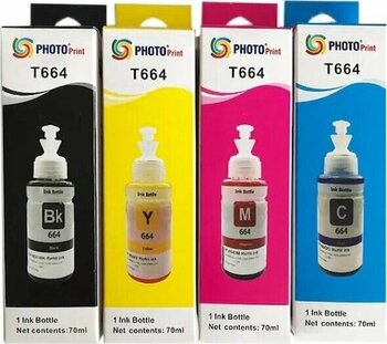 Epson 664 T6641 4 x 70 ml Uyumlu Mürekkep Seti