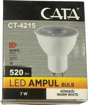 Cata Ct-4215 Günışığı 7w Gu10 Duylu Led Spot Ampul 8 Adet 100