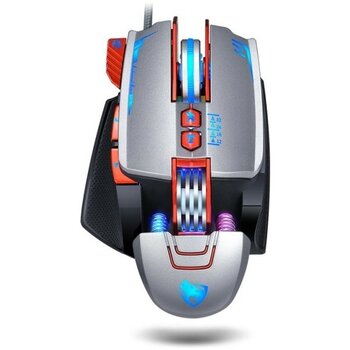 T-Wolf V9 Gaming Rgb Oyuncu Mouse - Siyah - Gri