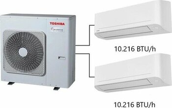 Toshiba 2m Multi Split Klima 10.000+10.000 Btu/h A+++