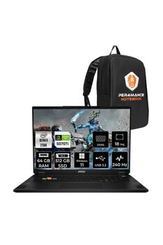 Msı Stealth 18 Hx Aı Ultra 9 275Hx 64Gb 512Gb Ssd Rtx5070tı/12Gb 140W 18'' Wqxga W11p Gaming Laptop