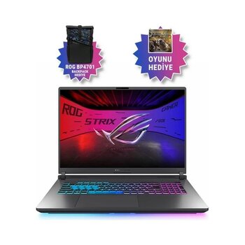 Asus Rog Strix G18 Ultra 9 275HX G815LW-S9128-24 32GB 2tb+2tb RTX5080 16GB Freedos 18" Wqxga Taşınabilir Bilgisayar