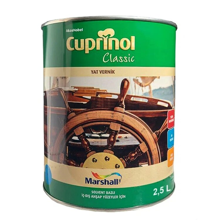 Marshall Cuprinol Classic Yat Vernik Şeffaf 2,5 Lt Ahşap Verniği